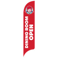 15' Wendy's Dining Room Open AdverSail Flag