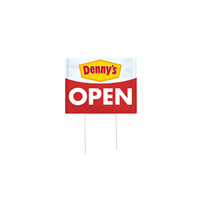 18x24 Denny's Now Open Bandit Sign