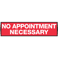 2' x 8' FullSpeed Automotive No Appointment Necessary Mesh Bay Banner - RED