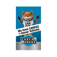 22" x 35" Carfax We have Carfax 1 Owner Vehicles Super Bandit Sign (double sided vinyl banner insert)