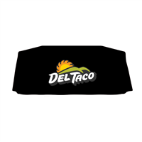 6' Del Taco Logo Black Tablecloth