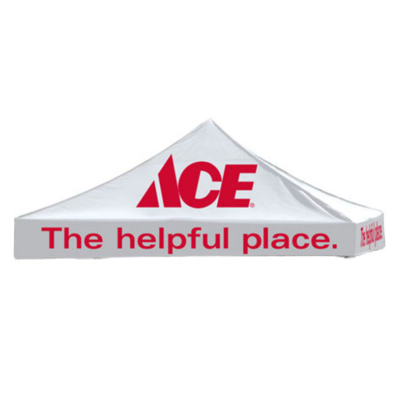 10x10 Ace Hardware Logo white Tent Topper