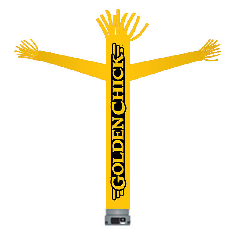 18' Golden Chick Yellow Logo Tube Dancer