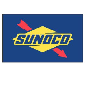 3x5 Sunoco Blue Logo Flag 