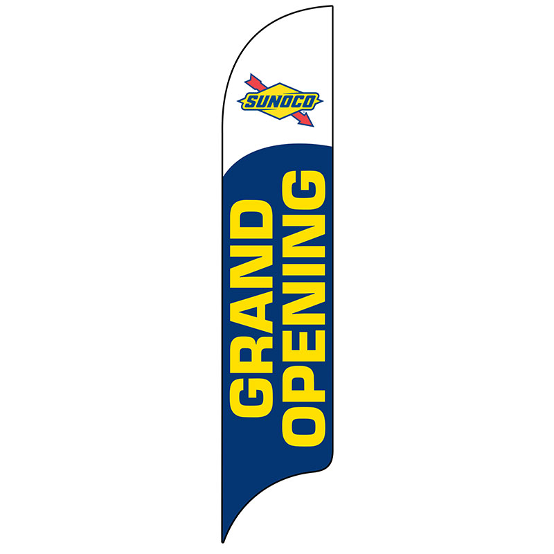 15' Sunoco Grand Opening Blue AdverSail Flag