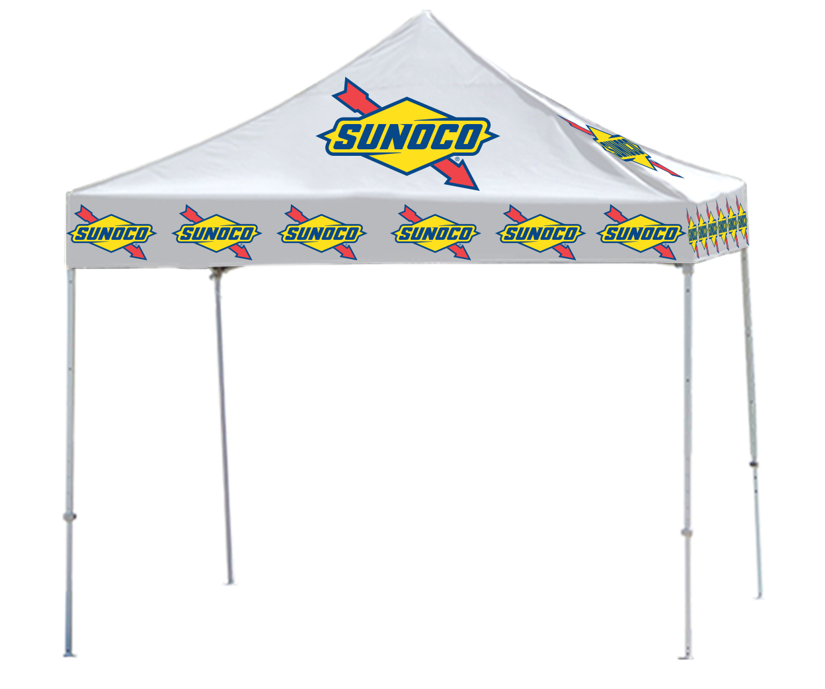 10' X 10' Sunoco White Logo Tent Top 