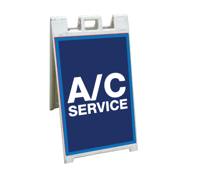 24" x 36" FullSpeed Blue A/C Service A-frame Insert Only