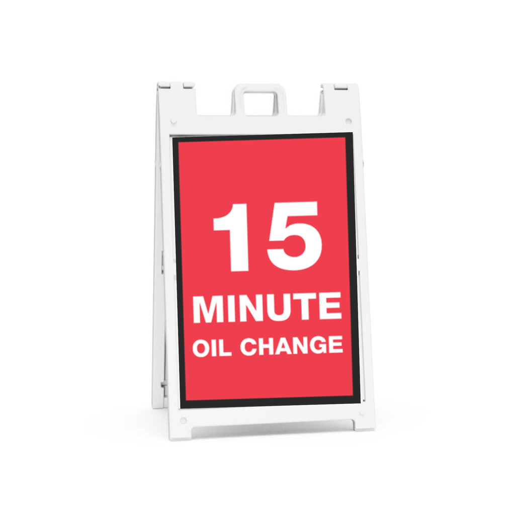 24" x 36" FullSpeed Red 15 Min Oil Change Insert Only