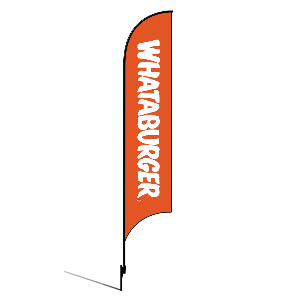 15' Whataburger Logo orange AdverSail Flag Kit