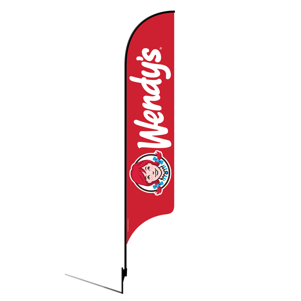 15' Wendy's Red Logo AdverSail Flag Kit