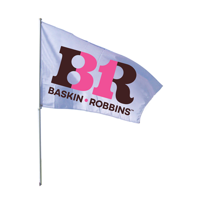 3x5 Baskin Robbins Logo Flag