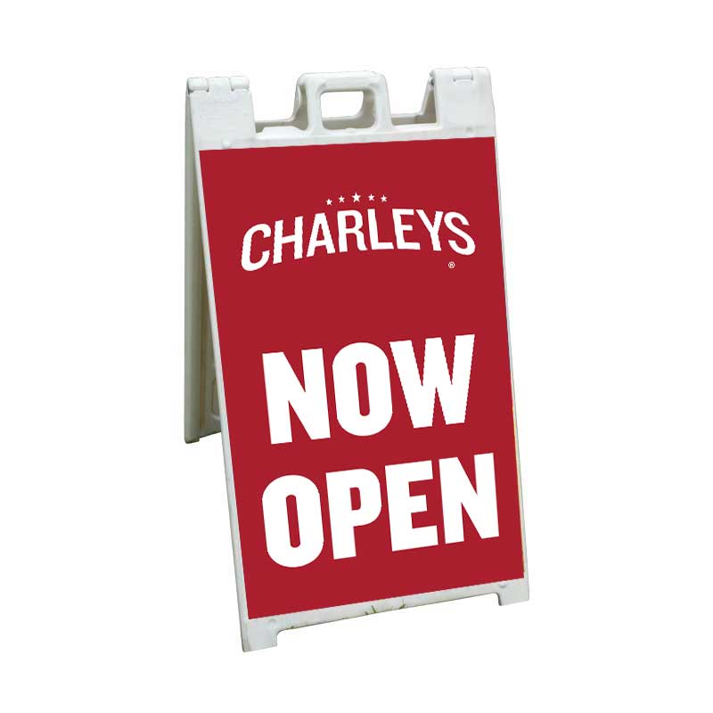 24"x36" Charleys Philly Steaks Now Open A-frame Insert