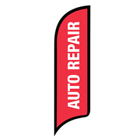 12' FullSpeed Automotive Auto Repair AdverSail Flag - RED