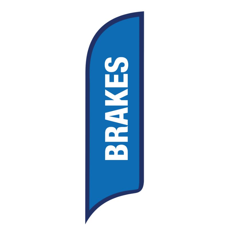 12' FullSpeed Automotive Brakes AdverSail Flag - BLUE