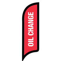 12' FullSpeed Automotive Oil Change AdverSail Flag - RED