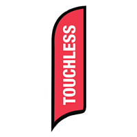 12' FullSpeed Automotive Touchless AdverSail Flag - RED