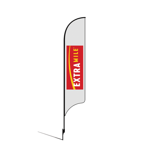 [None] 15’ ExtraMile White Logo AdverSail Flag (2024 Artwork) Kit